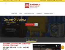 Tablet Screenshot of parmanenergy.com